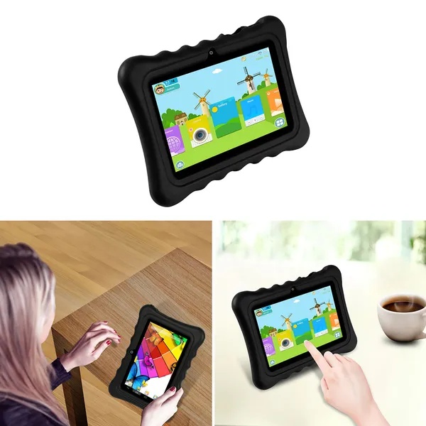 Shock-resistant Silicone Snap-on Case With Stand For 7' Tablets - Image 3