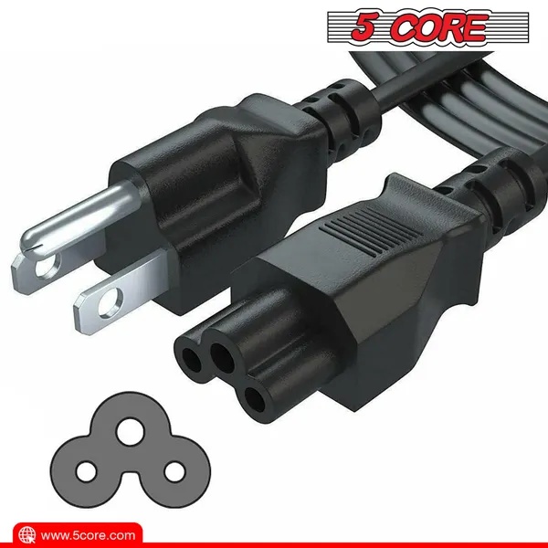 5Core AC Power Cord 6Ft 3 Prong US Male To Female Extension Adapter 18AWG 10A 7A 125V - Image 3