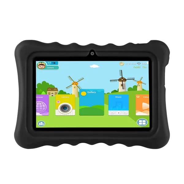 Shock-resistant Silicone Snap-on Case With Stand For 7' Tablets - Image 2
