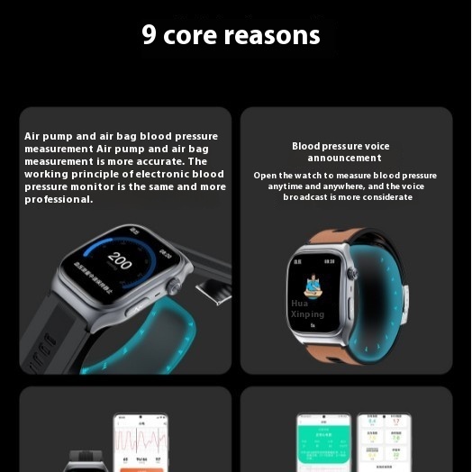 Smart Watch S15 Real Blood Pressure Uric Acid Monitoring - Image 10