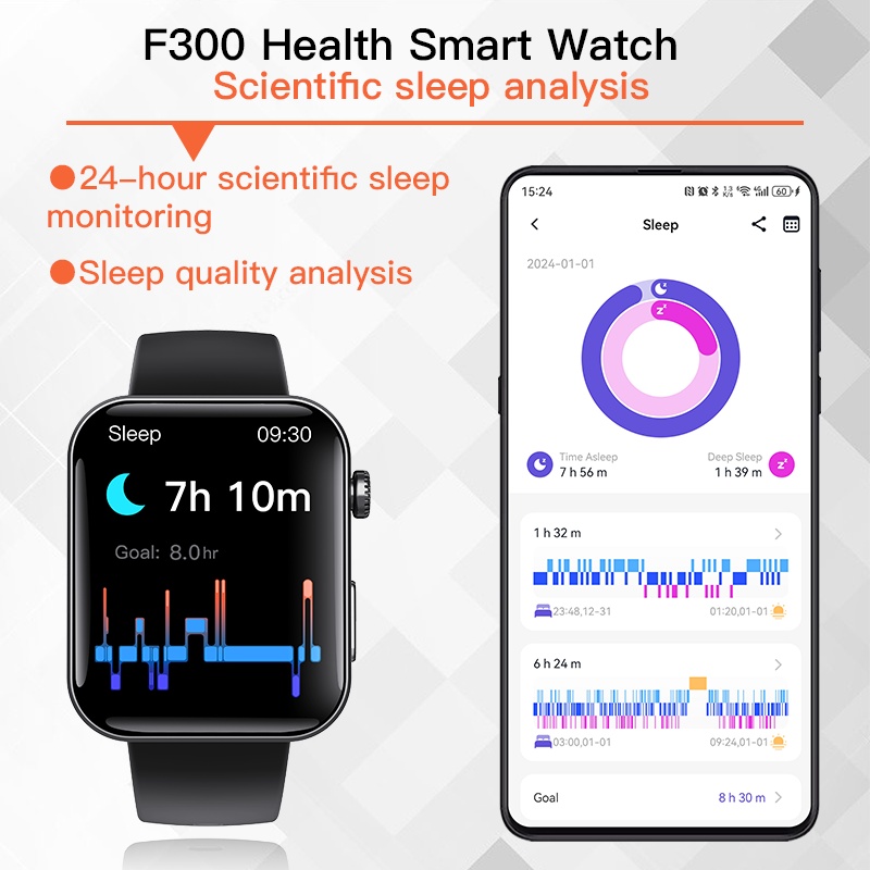 Smart Watch For Men Women Healthy Mornitoring Ips Screen Fitness Tracker With Bluetooth Call IP67 Waterproof Heart Rate Sleep SpO2 Monitor Pedometer Multiple Sports 7 Days Battery Life - Image 7