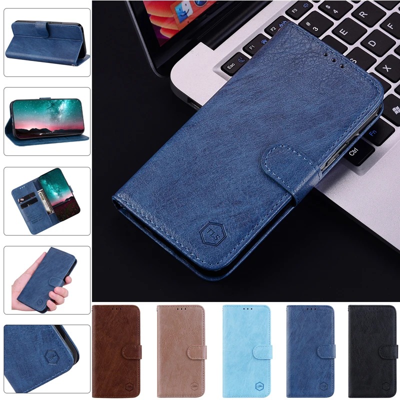 Magnetic Flip Leather Wallet Case for Motorola Moto E Series (E13–E40, 4G/5G)