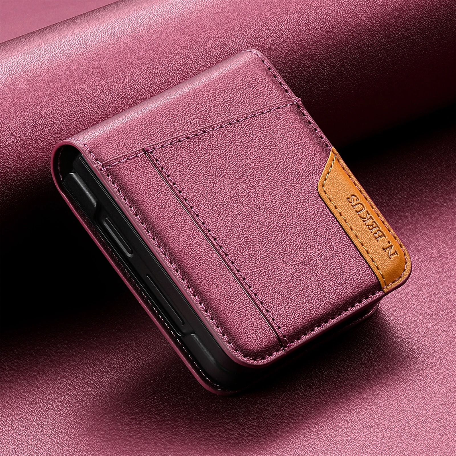 Flip Leather Wallet Case for Samsung Galaxy Z Flip 3–7 – Card Holder Book Cover - Image 11