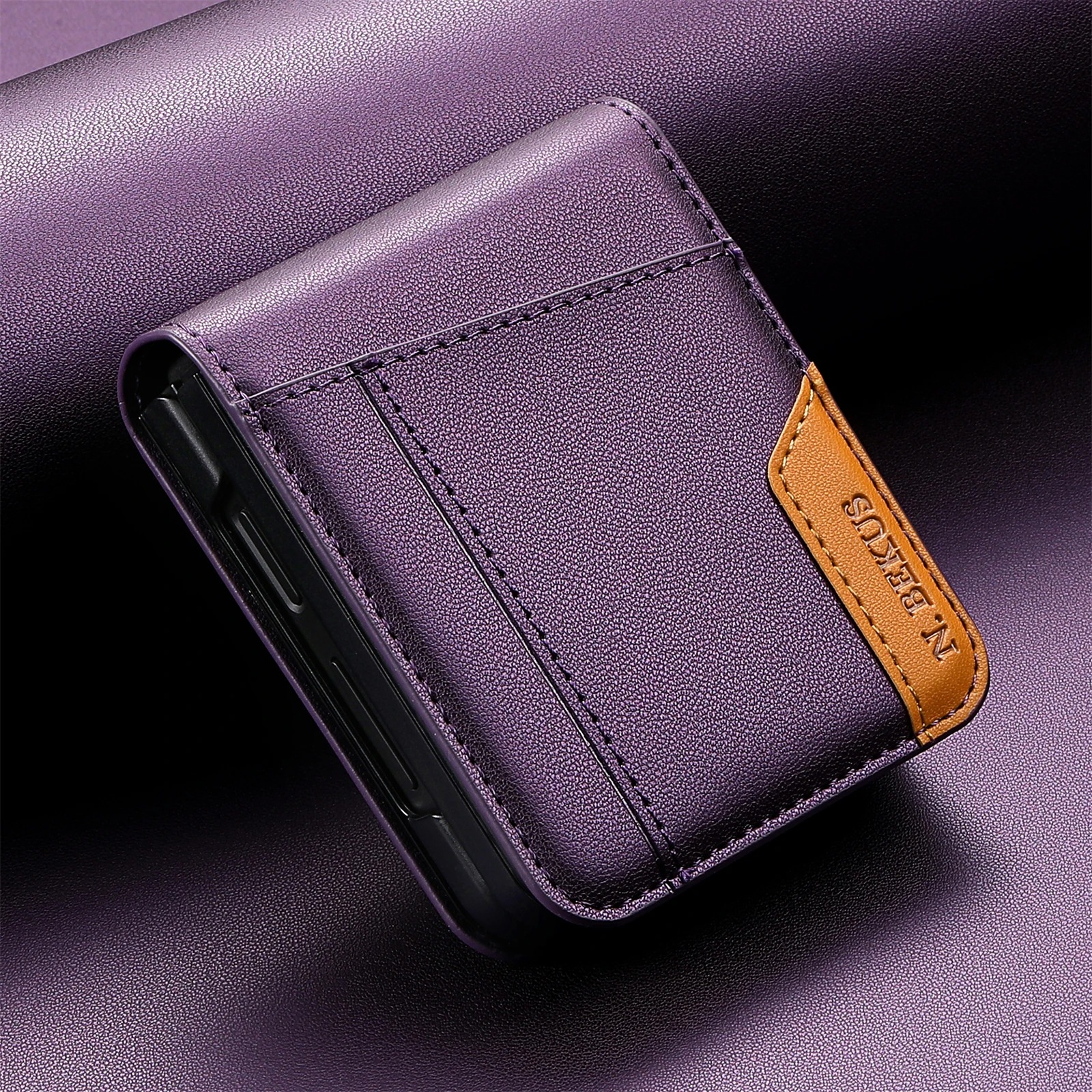 Flip Leather Wallet Case for Samsung Galaxy Z Flip 3–7 – Card Holder Book Cover - Image 12