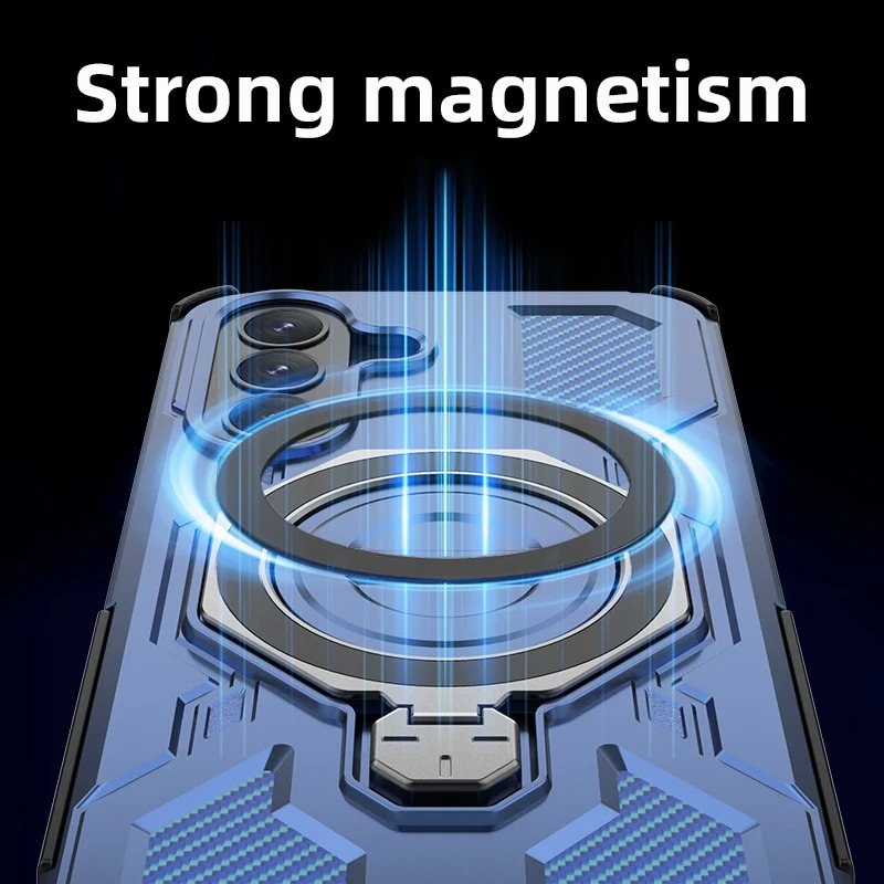 Magnetic Ring Armor Case for Samsung Galaxy A Series & S Series – Includes Mobile Phone Bag - Image 6