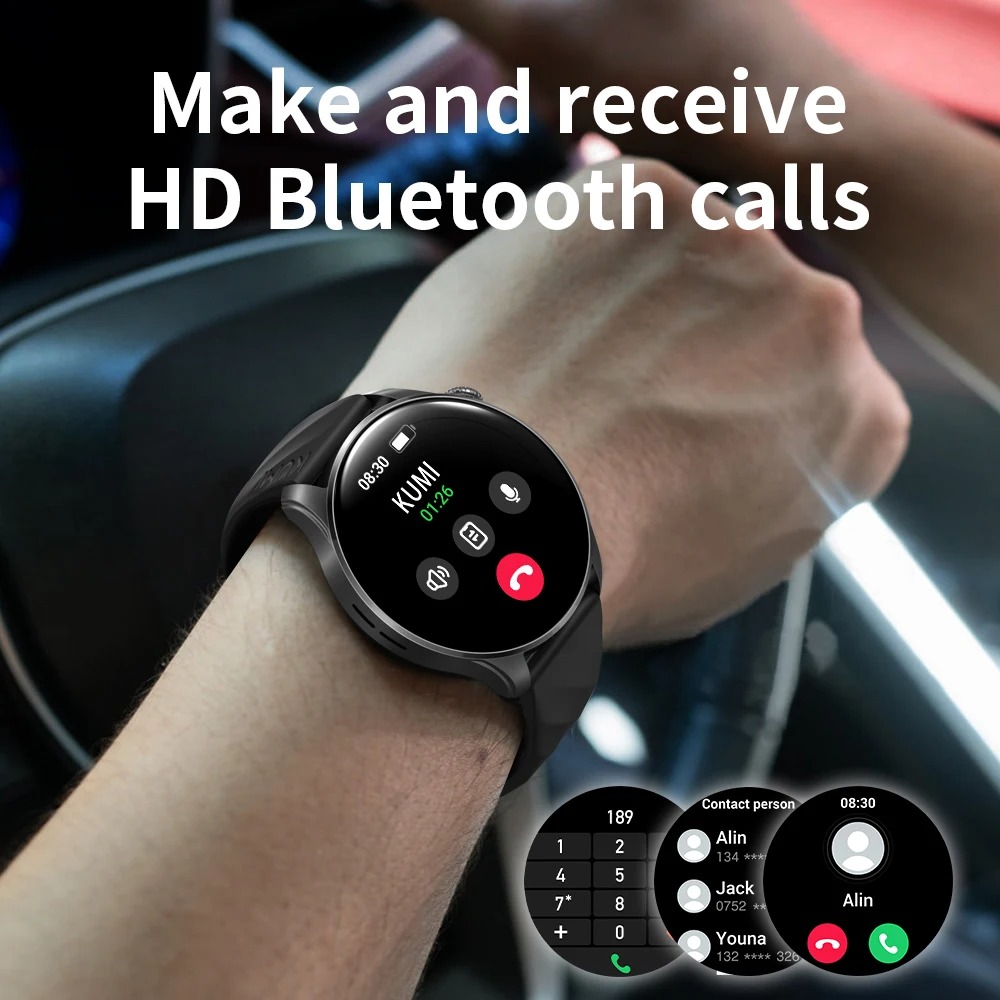 KUMI GW3 Pro Smartwatch – 1.43" AMOLED, IP68 Waterproof, Fitness & Health Tracker - Image 10