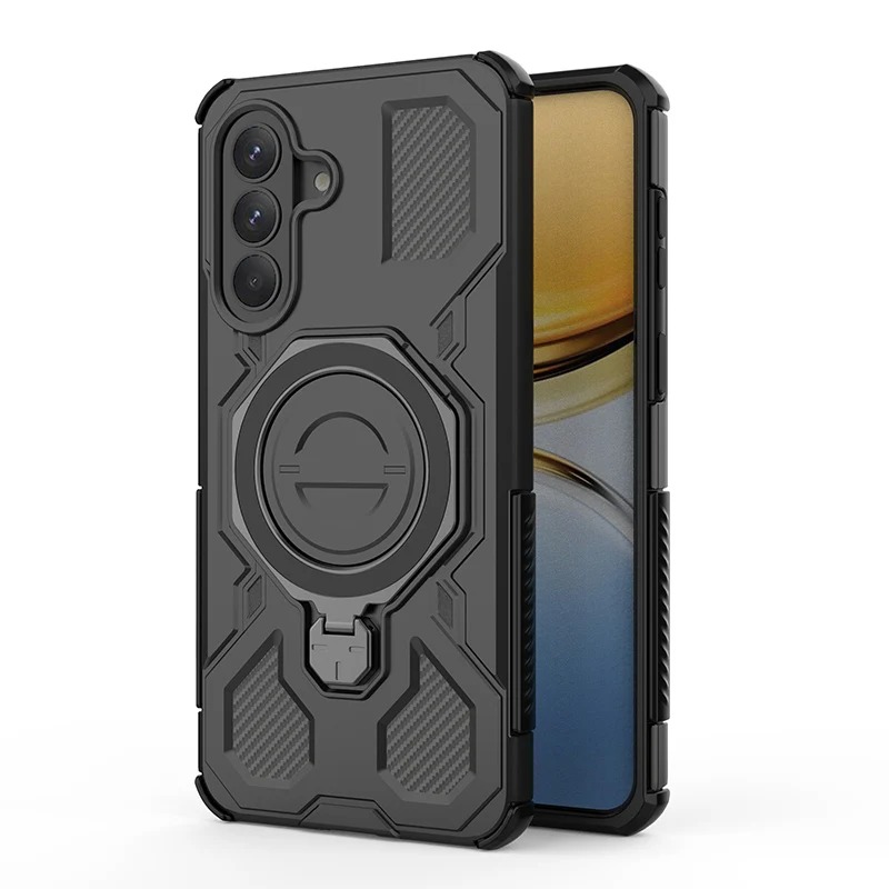 Magnetic Ring Armor Case for Samsung Galaxy A Series & S Series – Includes Mobile Phone Bag - Image 4