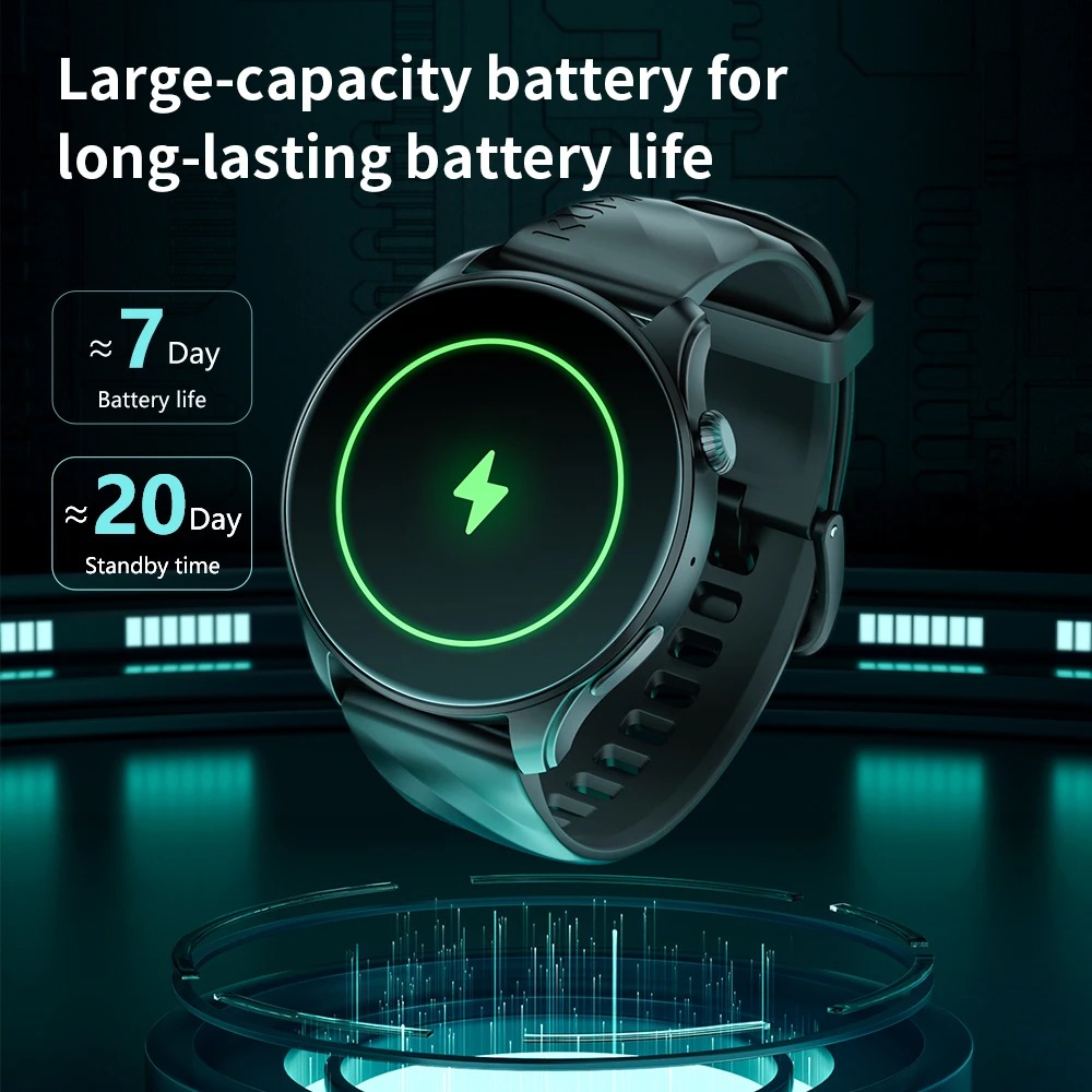 KUMI GW3 Pro Smartwatch – 1.43" AMOLED, IP68 Waterproof, Fitness & Health Tracker - Image 7